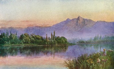 Sunset on the Jhelum, Above Srinagar by Unbekannt Unbekannt